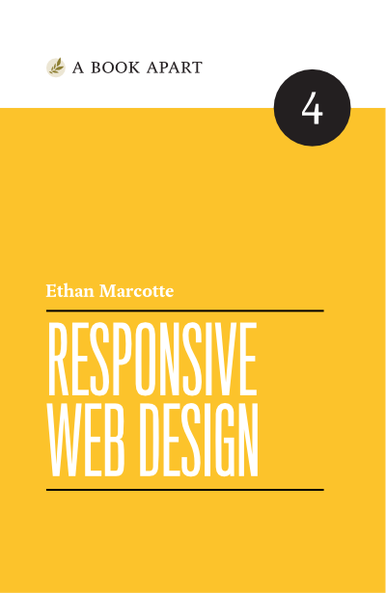 The cover of the book Responsive Web Design, by Ethan Marcotte